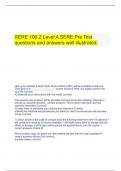  SERE 100.2 Level A SERE Pre Test questions and answers well illustrated.