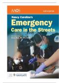 Emergency Care In The Streets 9th Edition By Nancy Caroline Test Bank