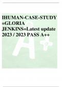 HUMAN-CASE-STUDY =GLORIA JENKINS=Latest update 2023 / 2023 PASS A++
