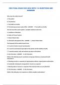 CRIS  PACKAGED EXAMS 2023-2024