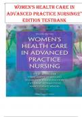 Testbank for Women’s Health Care in Advanced Practice Nursing 2nd Edition 