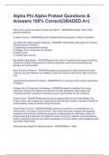 Alpha Phi Alpha Pretest Questions & Answers 100&percnt; Correct&lpar;GRADED A&plus;&rpar;