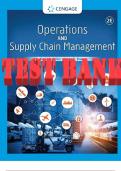 Solutions Manual for Operations and Supply Chain Management, 2nd Edition, David Alan Collier, James R. Evans Test Bank