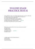 NYS EMT EXAM PRACTICE TEST #2