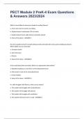 PECT Module 2 PreK-4 Exam Questions & Answers 2023&sol;2024
