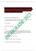 Test Bank For Maternal Child Nursing Care 7th Edition by  Shannon E. Perry, Marilyn J. Hockenberry, Mary Catherine  Cashion Chapter 1-50 Complete .Latest updated 2023 (800  Pages complete with verified  Answers) 