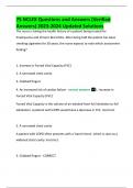 75 NCLEX Questions and Answers &lpar;Verified Answers&rpar; 2023-2024 Updated Solutions