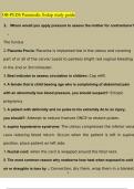 OB Pediatric Paramedic FISDAP study guide Questions and Answers &lpar;2023 &sol; 2024&rpar; &lpar;Verified Answers&rpar;