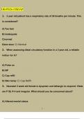 OB Pediatric FISDAP Questions and Answers &lpar;2023 &sol; 2024&rpar; &lpar;Verified Answers&rpar;