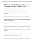 EPRI - Core Protection  Questions And  Complete Answers Passed   2023&period;