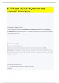 PCIP Exam 2023&sol;2024 Questions and Answers Latest update