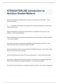 STRAIGHTERLINE Introduction to Nutrition Graded Midterm exam questions and verified correct answers