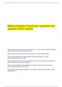  Milady Esthetics Final Exam questions and answers 100% verified.