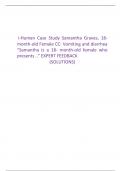 i-Human Case Study Samantha Graves&comma; 18-month-old Female CC&colon; Vomiting and diarrhea &OpenCurlyDoubleQuote;Samantha is a 18- month-old female who presents &period;&period;&rdquo; EXPERT FEEDBACK &lpar;SOLUTIONS&rpar; VERSION 1