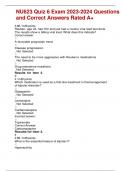 NU623 Quiz 6 Exam 2023-2024 Questions  and Correct Answers Rated A&plus;