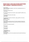 NU623 QUIZ 4 2023-2024 EXAM QUESTIONS  AND CORRECT ANSWERS RATED A&plus;