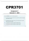CPR3701 Assignment 2 Semester 2 2023