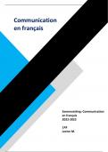 Samenvatting Communication en français