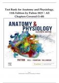 Test Bank for Anatomy and Physiology, 11th Edition by Patton 2023 | All Chapters Covered (1-48)