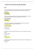NUR 219 PSYCHIA LEC REVIEWER