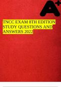 TNCC EXAM 8TH EDITION STUDY QUESTIONS AND ANSWERS 2022