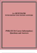 PMK-EE E6 Career Information | Questions and Answers