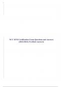 NCC EFM STUDY BUNDLE &lpar;COMPLETE PACKAGE&rpar; Verified Answers 2022&sol;2023