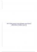 NCC EFM practice Exam Questions and Answers &lpar;2023&sol;2024&rpar; &lpar;Verified Answers&rpar;