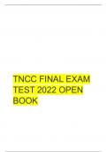 TNCC final exam test 2023 open book (A+)