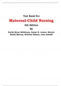 Test Bank For Maternal-Child Nursing 6th Edition By Emily Slone McKinney, Susan R. James, Sharon Smith Murray, Kristine Nelson, Jean Ashwill