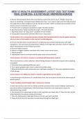 HESI V2 HEALTH ASSESSMENT LATEST 2023 TEST BANK REAL EXAM 200&plus; Q & DETAILED ANSWERS&sol;AGRADE