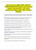 Ammo 63 U&period;S&period; ARMY EXPL SAFETY FAMILIARIZATION Defense Ammunition Center&lowbar;Ammo-63-DL&colon; U&period;S&period; Army Explosives Safety With 100&percnt; Correct Solution