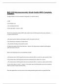 BUS 218 Macroeconomics Study Guide With Complete Solution 