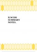 ILW1501 SUMMARY NOTES.