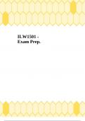 ILW1501 - Exam Prep.