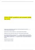  CDCA OSCE questions and answers latest top score.