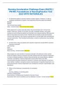 Nursing Acceleration Challenge Exam (NACE) I  PN-RN: Foundations of NursingPractice Test  2023 WITH RATIONALES