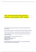  Intro To Financial Accounting Exam 1 questions and answers 100% verified.