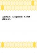 AED3701 Assignment 4 2023 (701032).