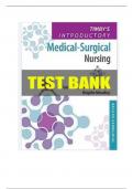 Timby's Introductory Medical-Surgical Nursing 13th Edition Moreno Test Bank Guide