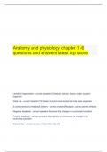   Anatomy and physiology chapter 1 -6 questions and answers latest top score&period;