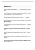 LPA Exam 360 Questions with 100&percnt; Correct Answers &vert; Updated &vert; Download to score A&plus;