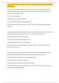 HESI RN EXIT EXAM LATEST UPDATE 2023 QUESTIONS AND ANSWERS GRADED A&plus;