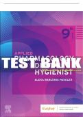 Test Bank For Applied Pharmacology for the Dental Hygienist, 9th - 2024 All Chapters - 9780323798631