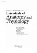Student workbook for essentials of anatomy and physiology by Valerie C. Scanlon