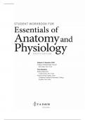 Student workbook for essentials of anatomy and physiology by Valerie C&period; Scanlon