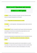 Nicet Level 2 Questions and Answers  Graded A&plus; 2023 update