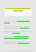 Nicet Level 1 water based systems Questions and Answers  Graded A&plus; 2023 update