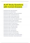 ALAT Study Questions with Correct Answers 