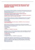 NYS EMT-B STATE EXAM WRITTEN /EMT-B STATE NYS  EXAM WRITTEN REAL ACTUAL 205+ QUESTION   AND ANSWERS  A GRADE. 